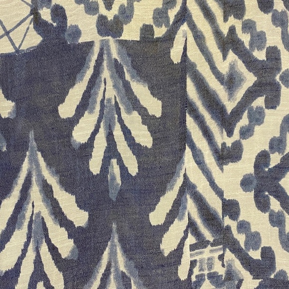 Mlle Gabrielle Blue/White Patterned Dress/Swim Coverup Large - Picture 4 of 7